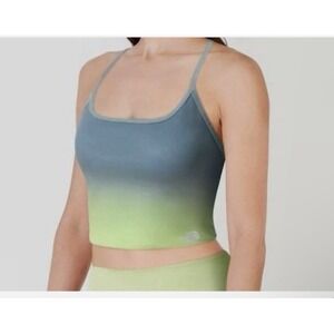 The North Face Women Size Medium Dune Sky Cropped Tankette LT GBLBUOM & Sky